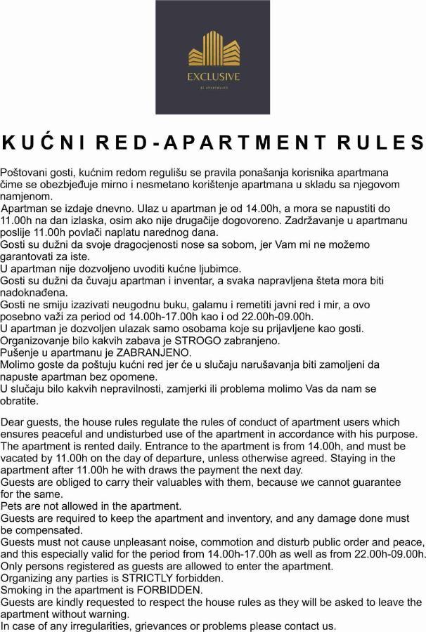 Exclusive Bl Apartments Баня-Лука Экстерьер фото